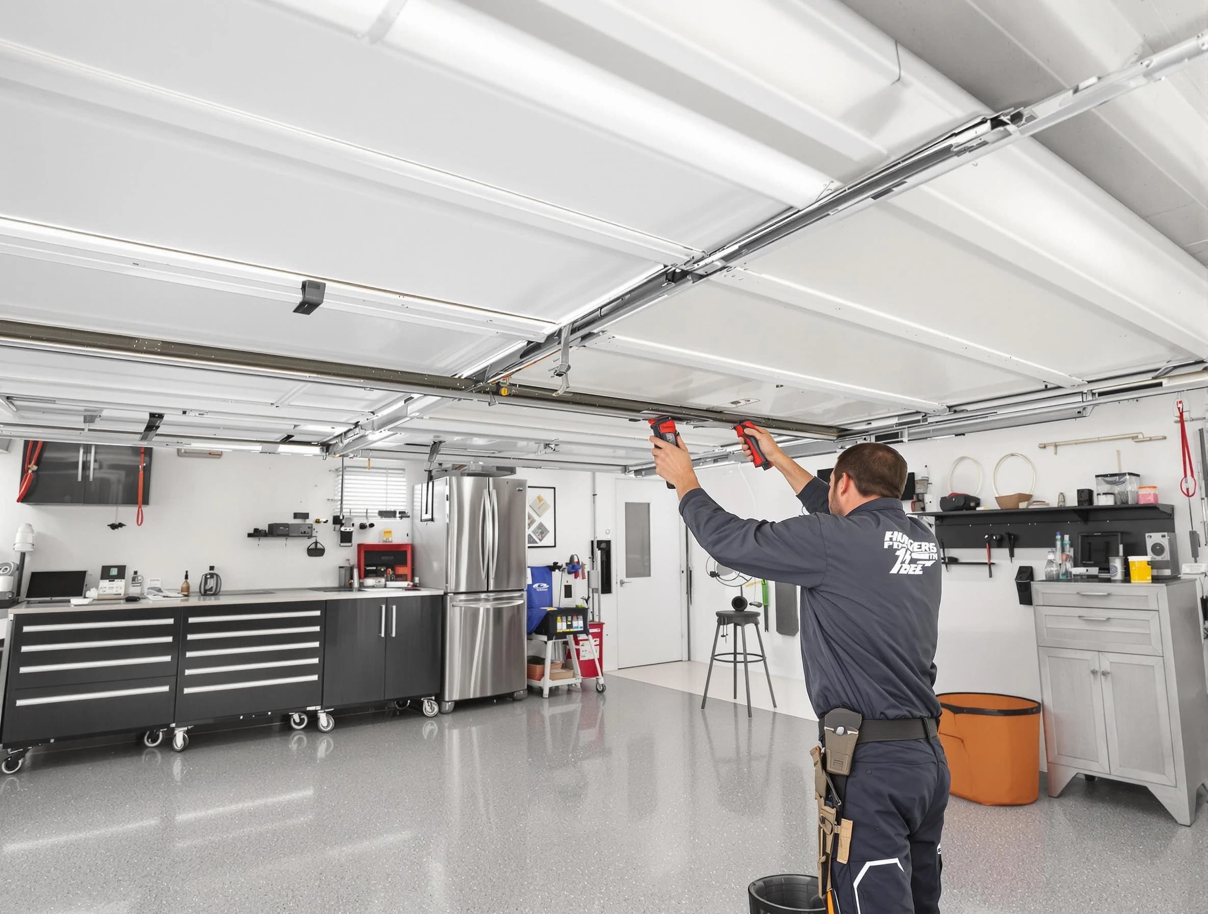 Overhead garage door repair service by Fairfield Garage Door Repair in Fairfield