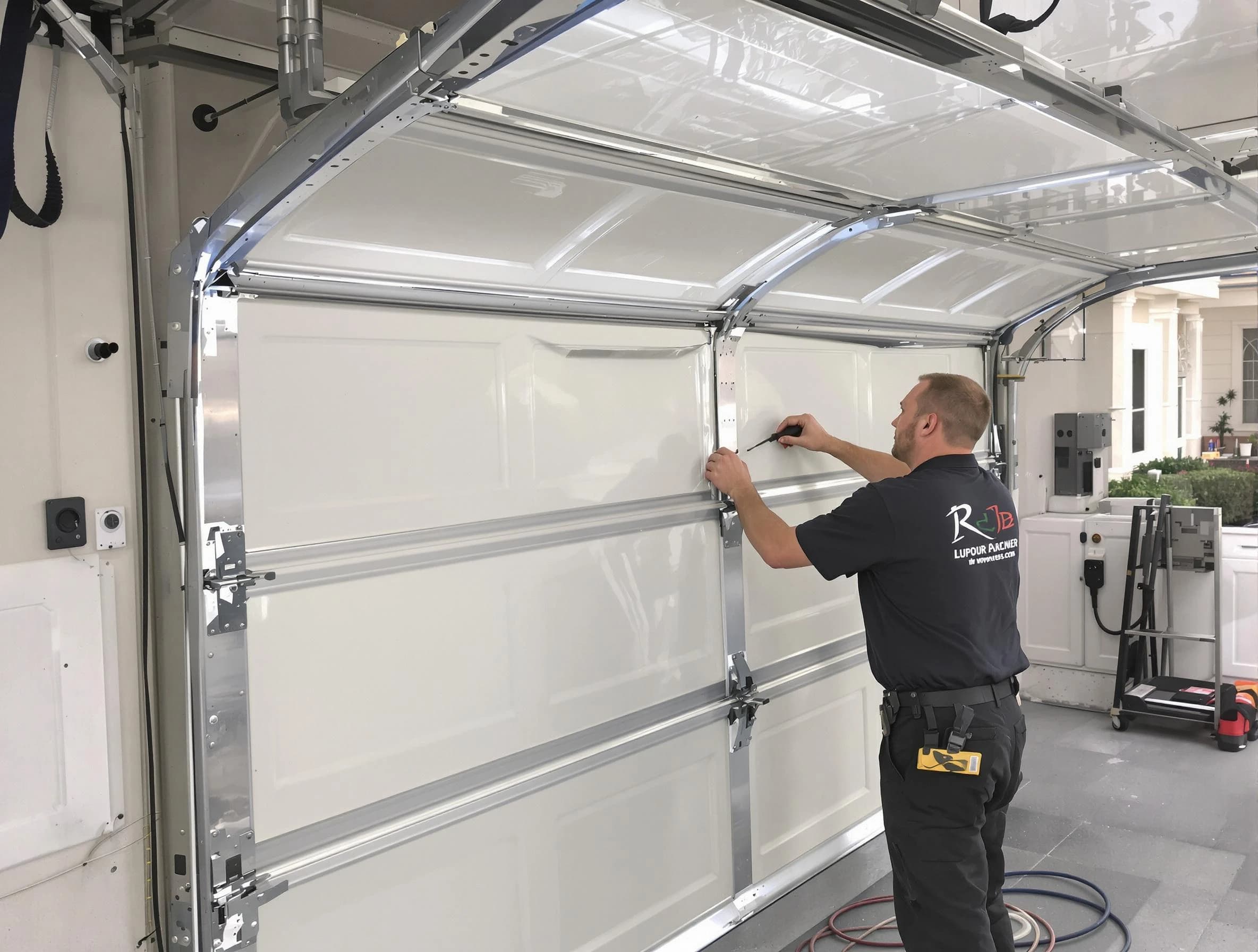 Fairfield Garage Door Repair professional performing panel repair in Fairfield