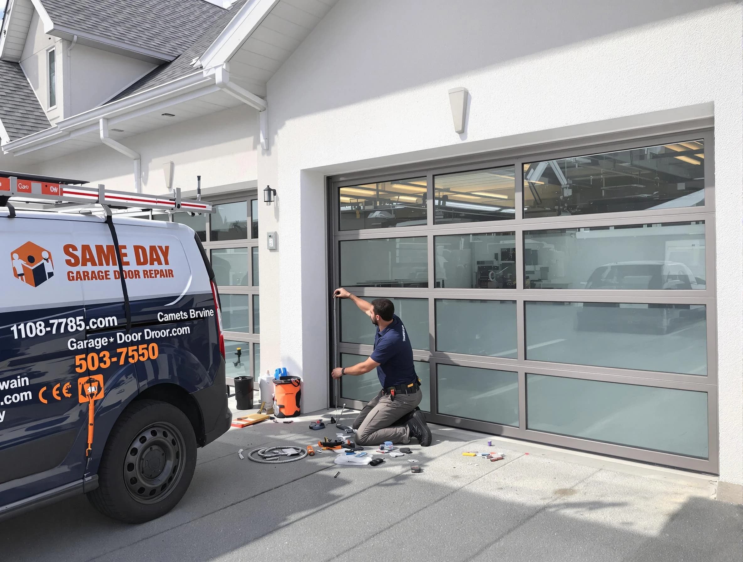 Same-day garage door repair service by Fairfield Garage Door Repair in Fairfield