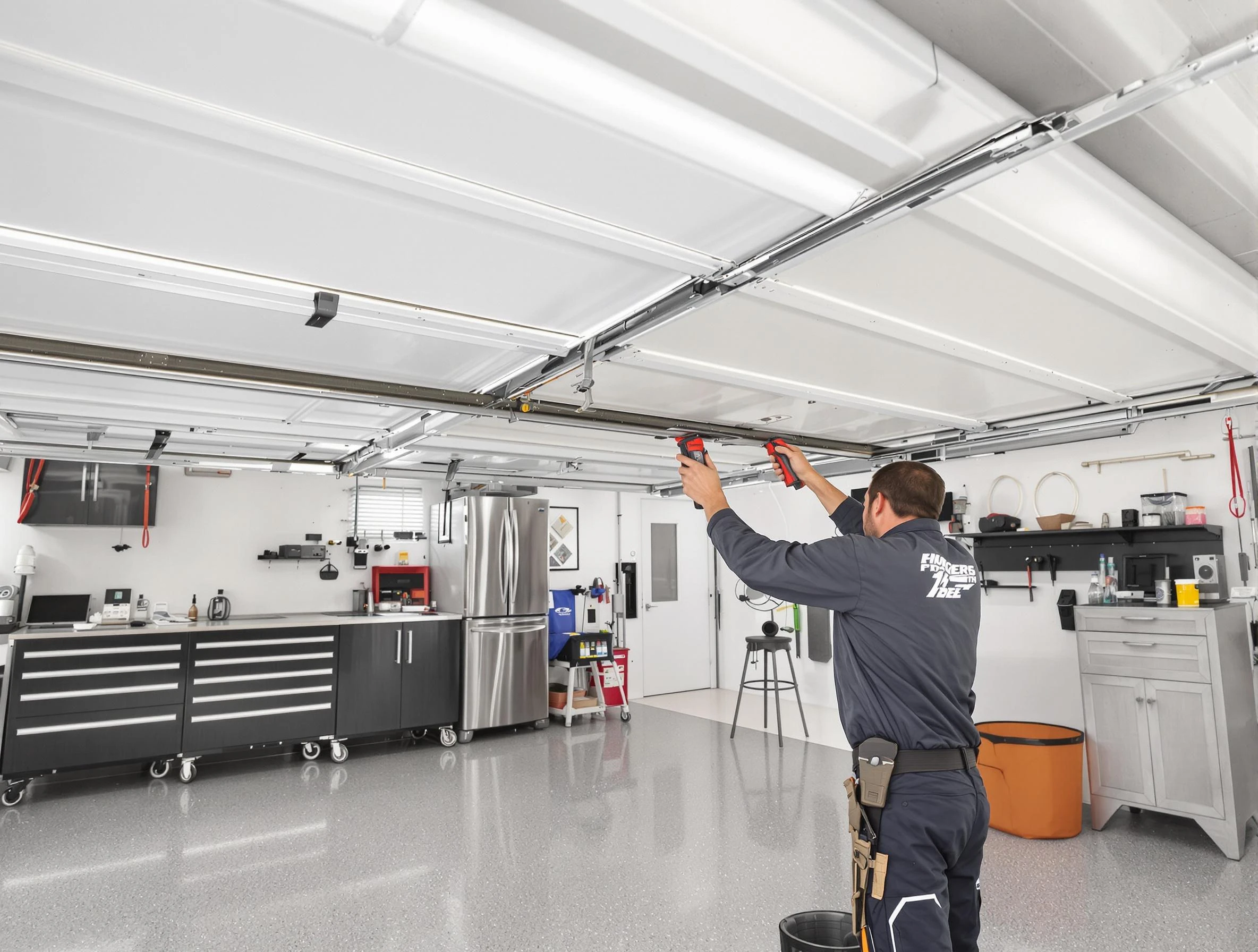 Overhead garage door repair service by Fairfield Garage Door Repair in Fairfield