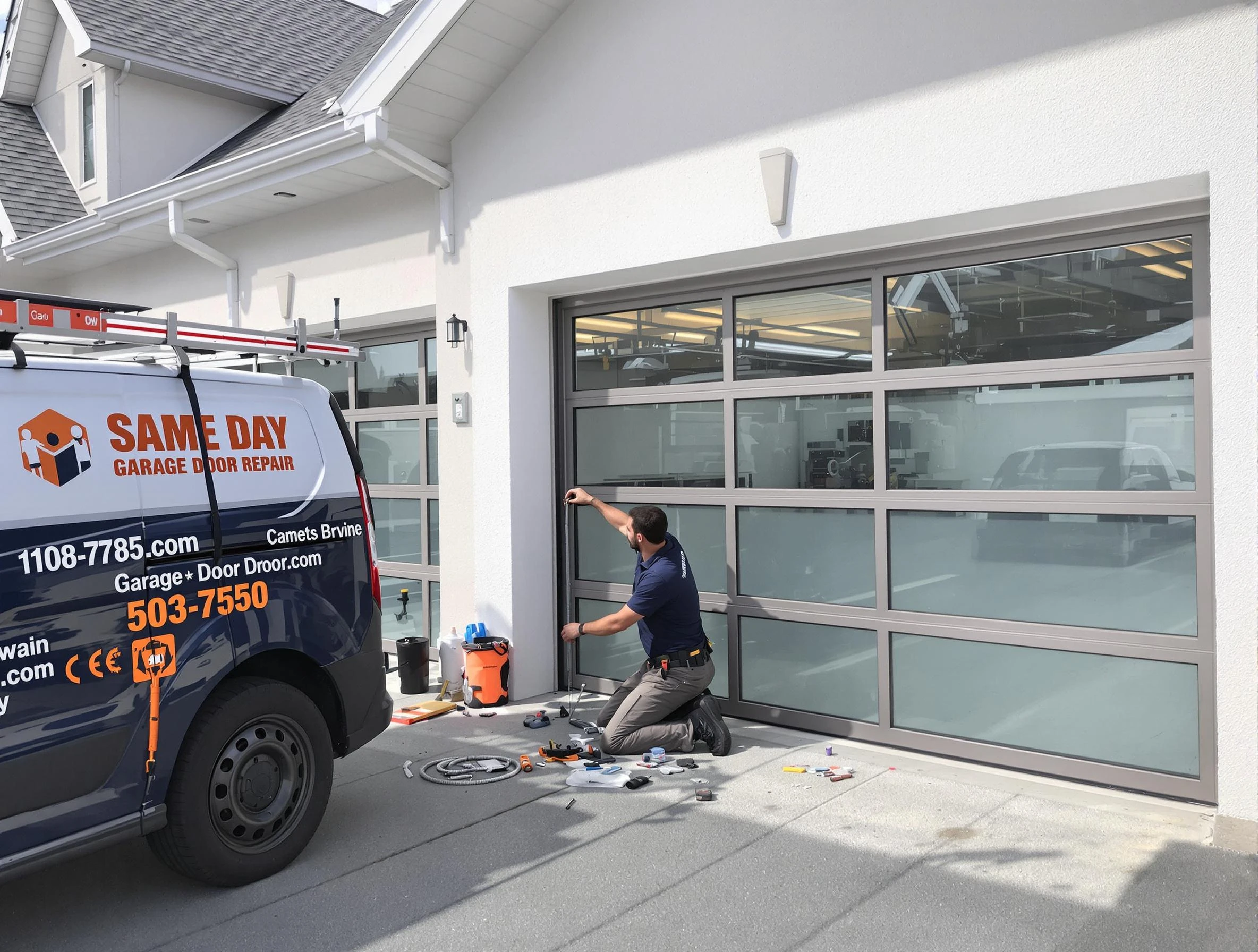 Same-day garage door repair service by Fairfield Garage Door Repair in Fairfield